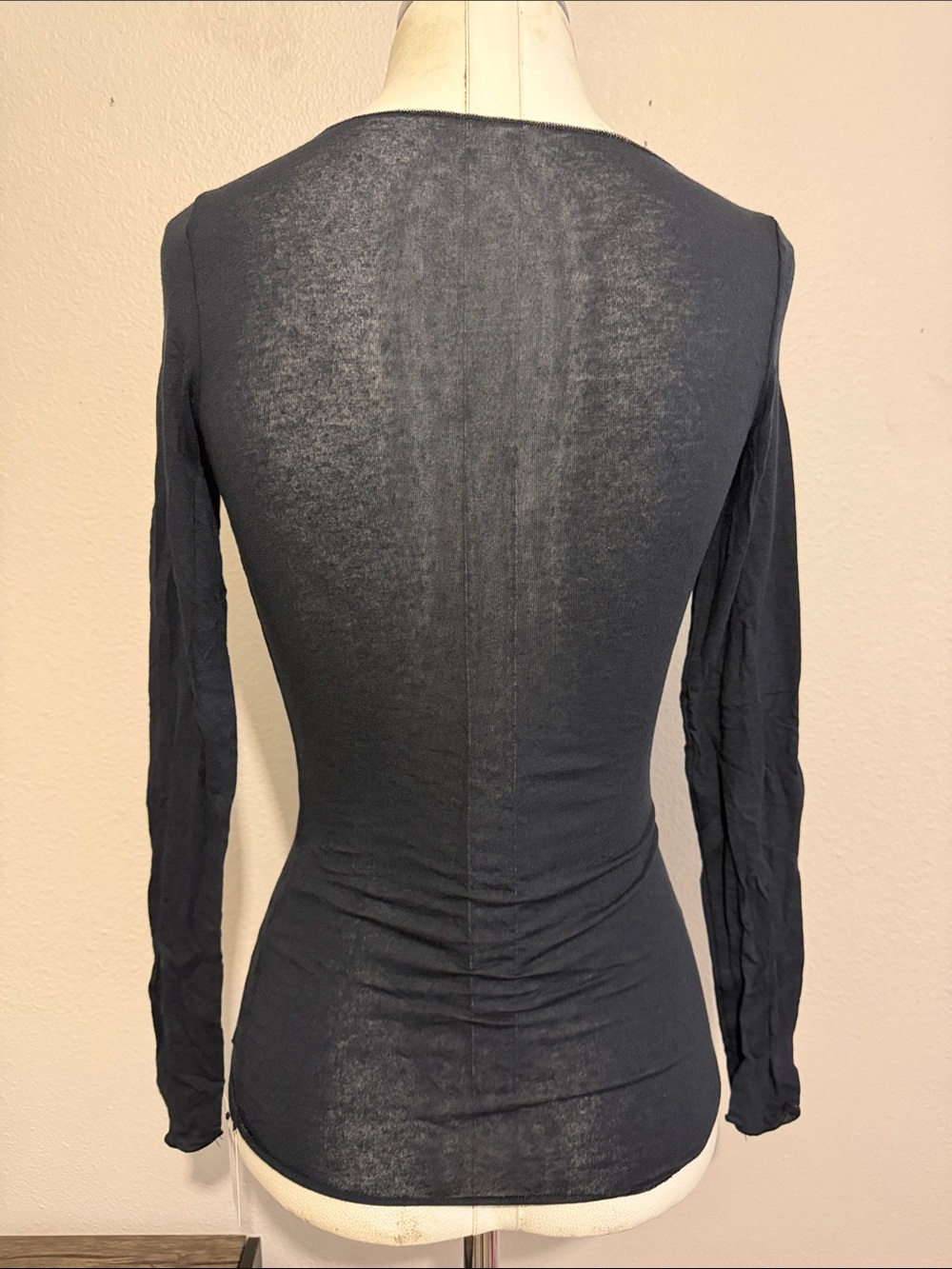 Intimissimi Boat Neck Modal Cashmere Ultralight Top Lightweight Base Layer - Picture 5 of 6